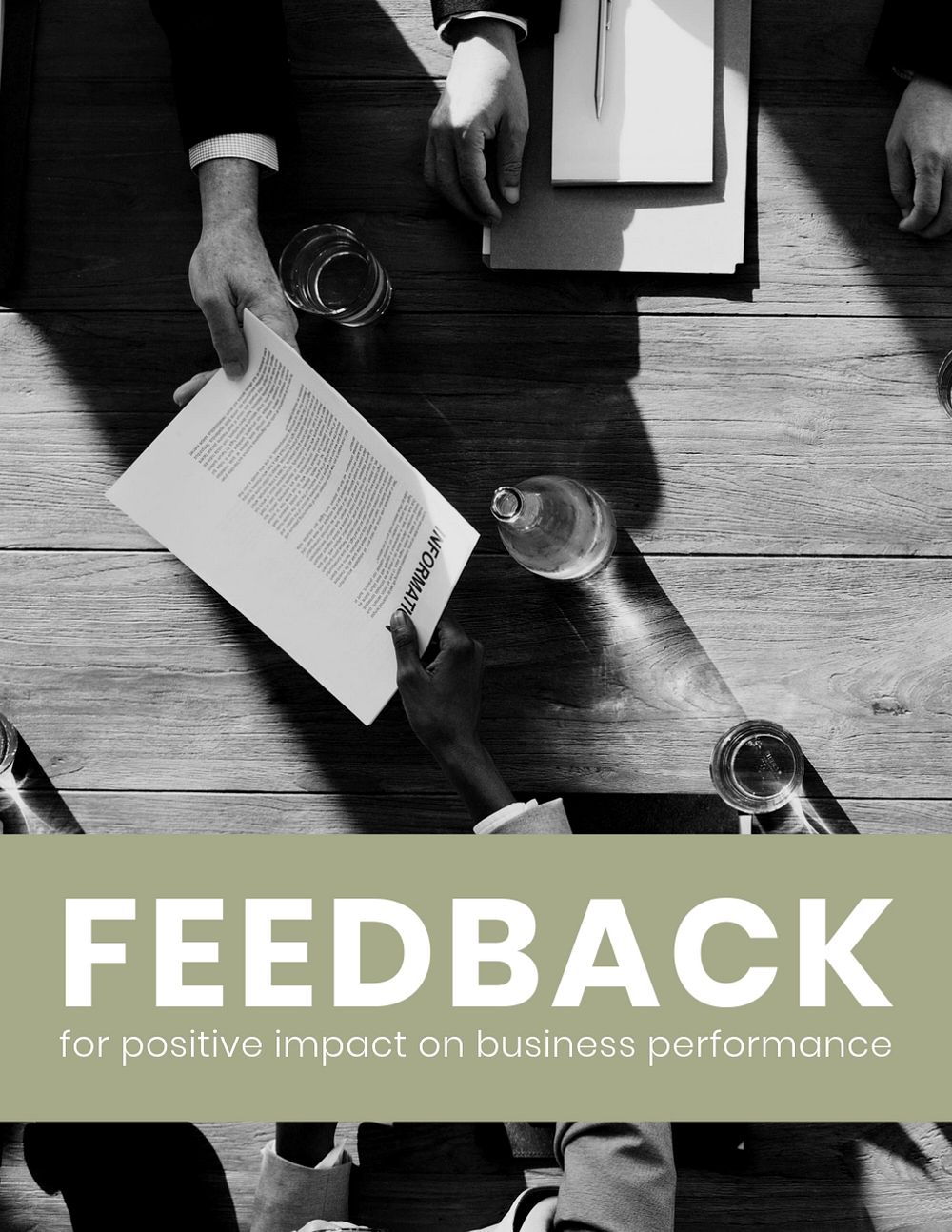 Customer feedback flyer editable template, business branding
