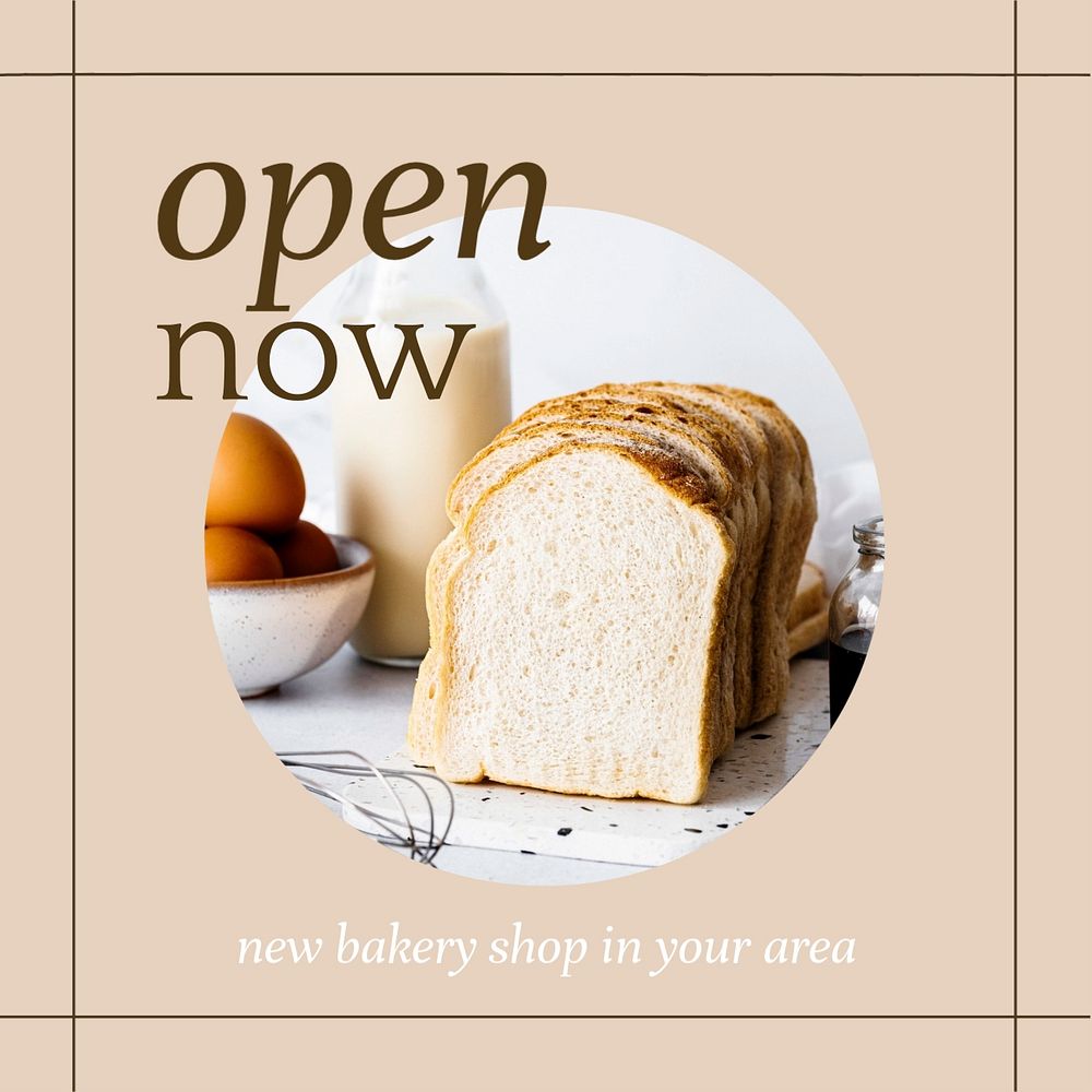 New shop Instagram post template, customizable design