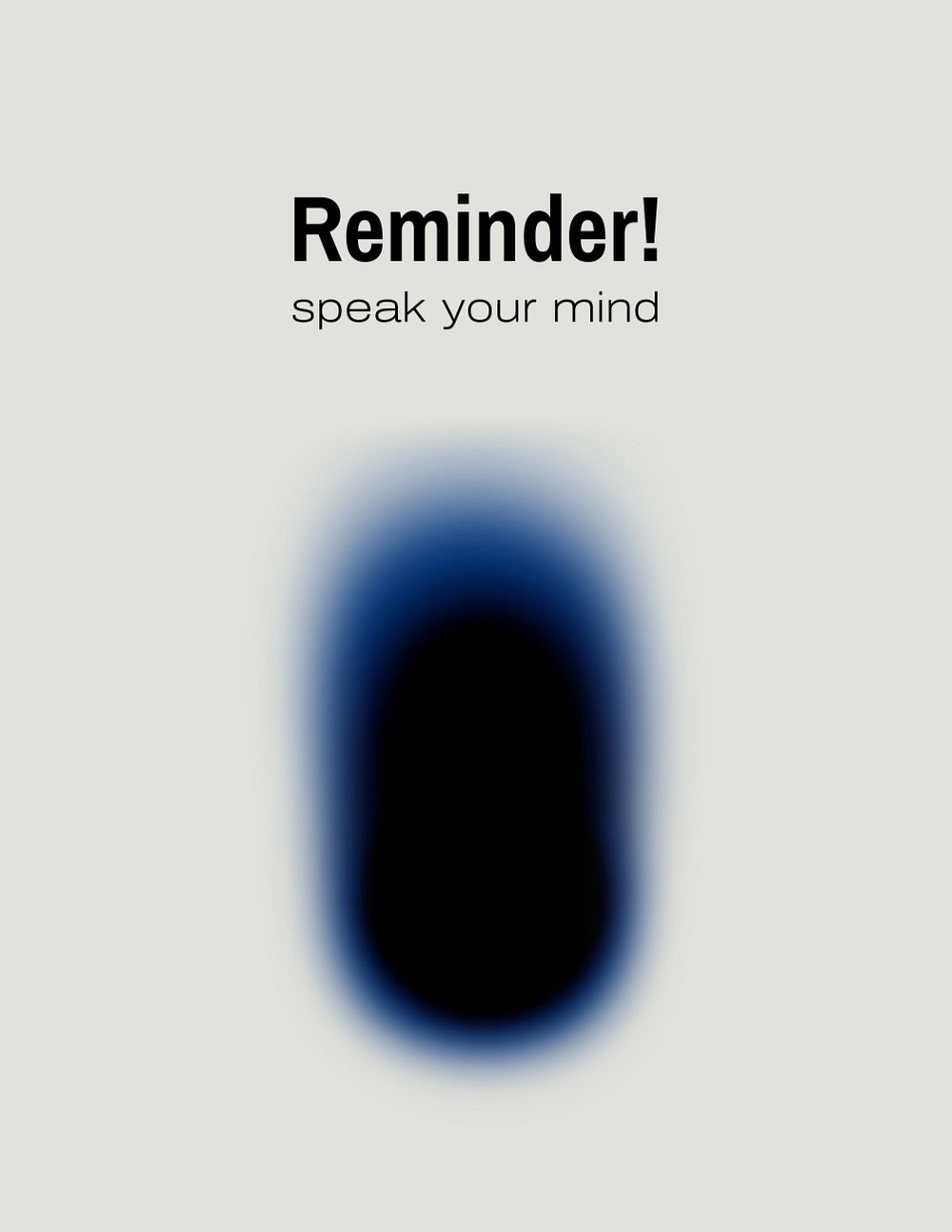 Self reminder editable flyer template, abstract design
