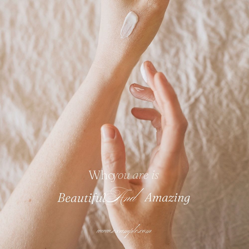 Beauty product Instagram post template, editable design