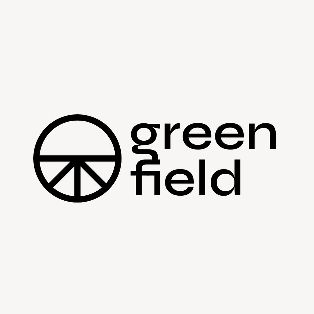 Natural product business logo template, editable design