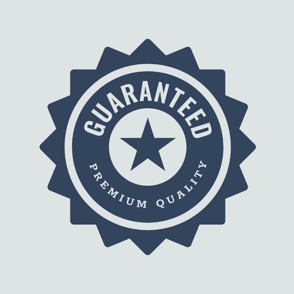 Guaranteed logo business template, editable design