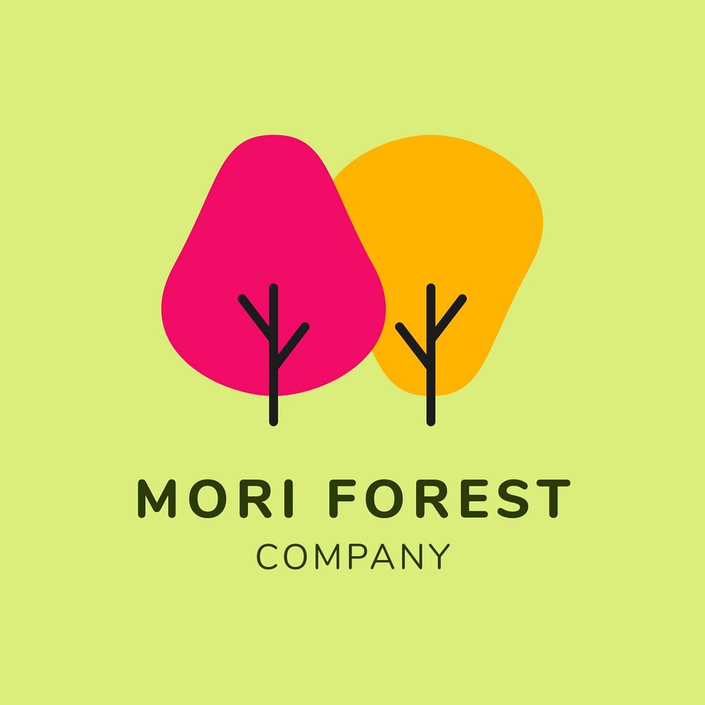 Eco-friendly company logo template, green minimal, editable design