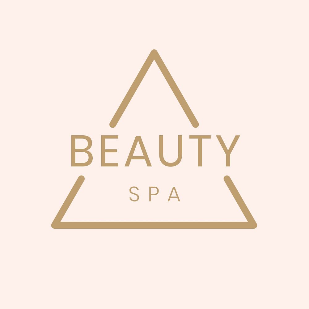 Beauty spa logo template, modern business, editable design