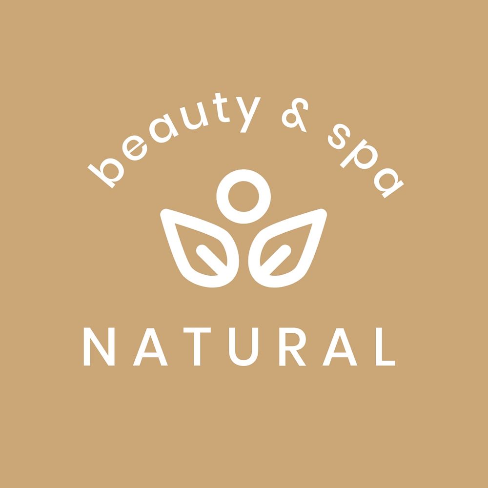 Beauty spa logo template, editable design