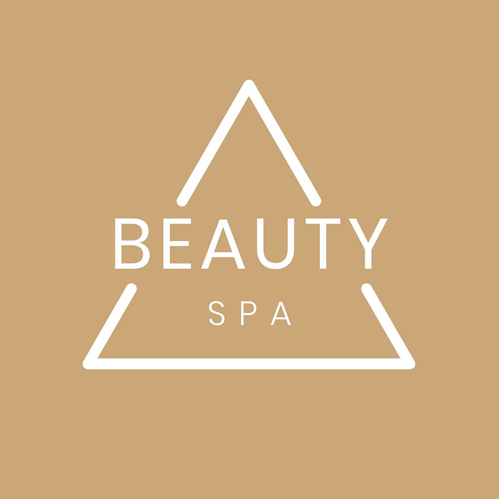 Beauty spa logo template, editable design