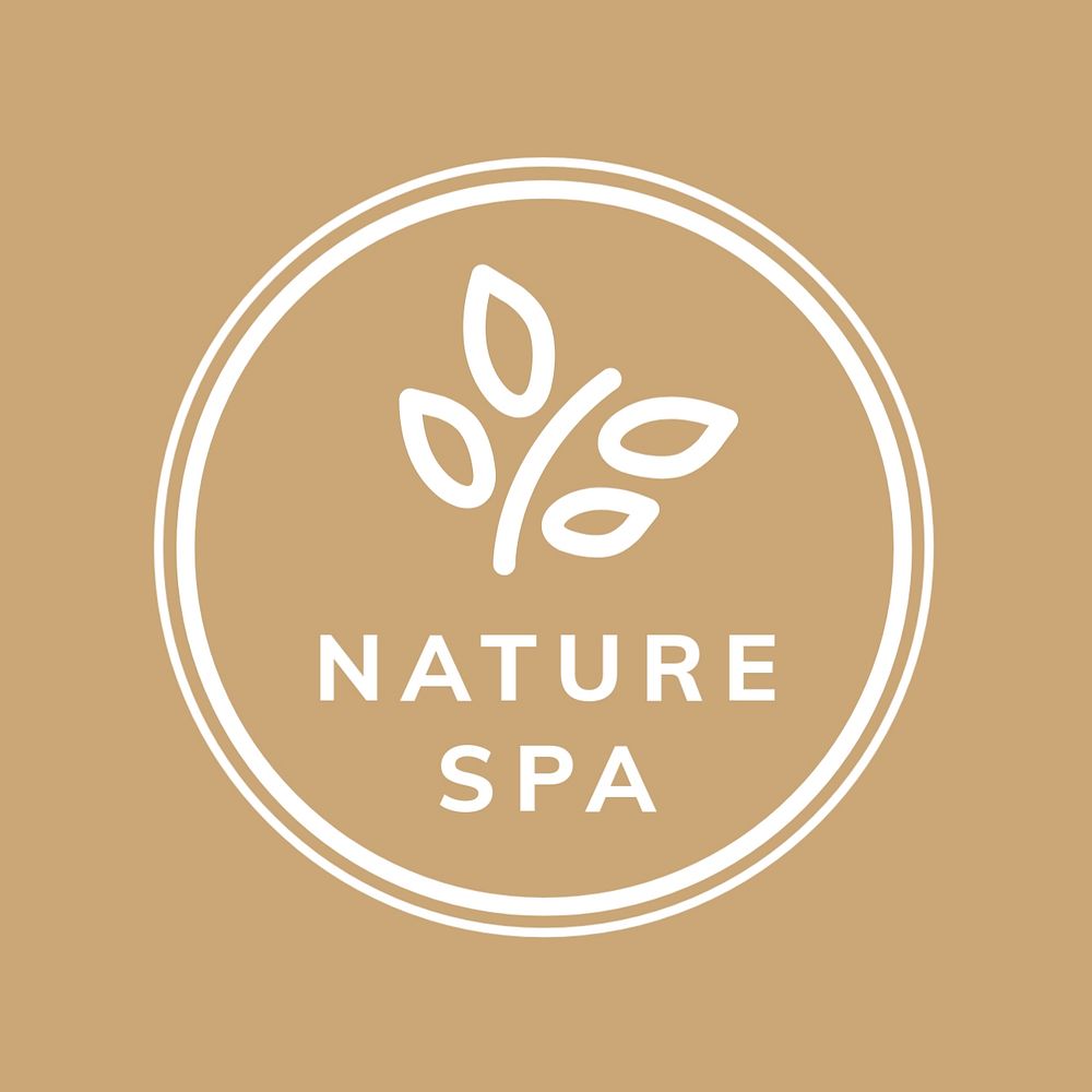 Beauty spa logo template, editable design