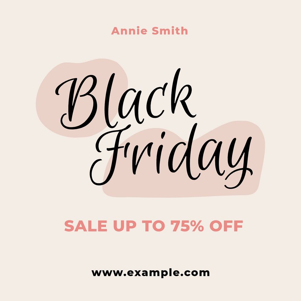 Black Friday Instagram ad template, Memphis design 