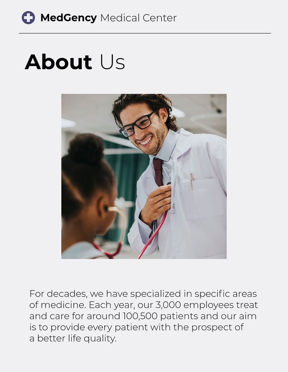 Hospital information flyer template, medical business