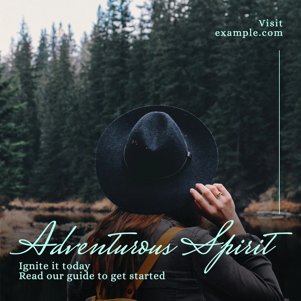 Adventurous spirit Instagram post template