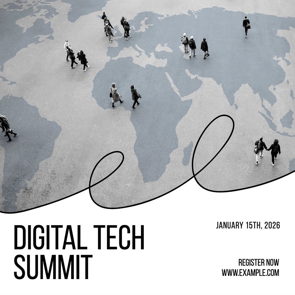 Digital tech summit Instagram post template