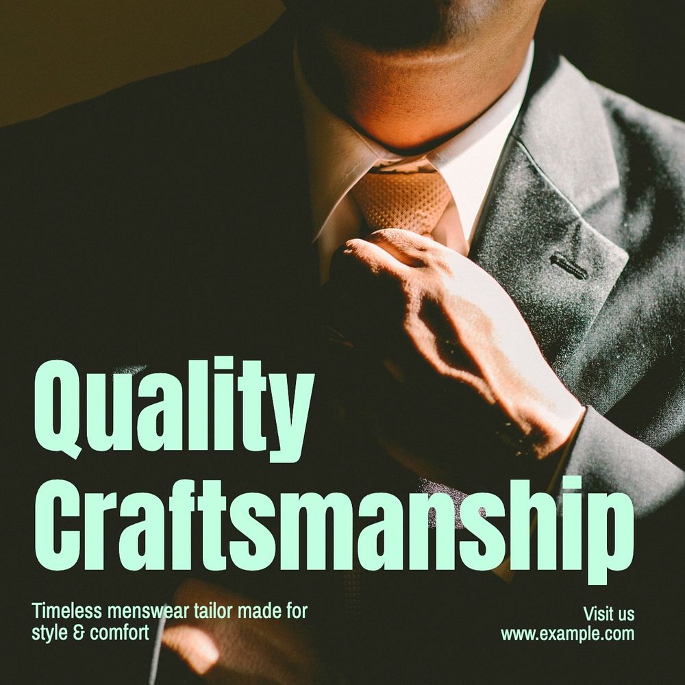 Artisan craftsmanship Instagram post template