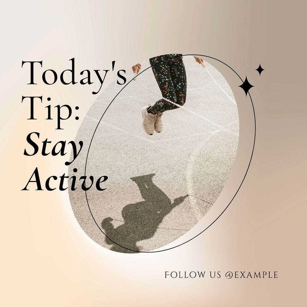 Today's tips Instagram post template, editable social media ad