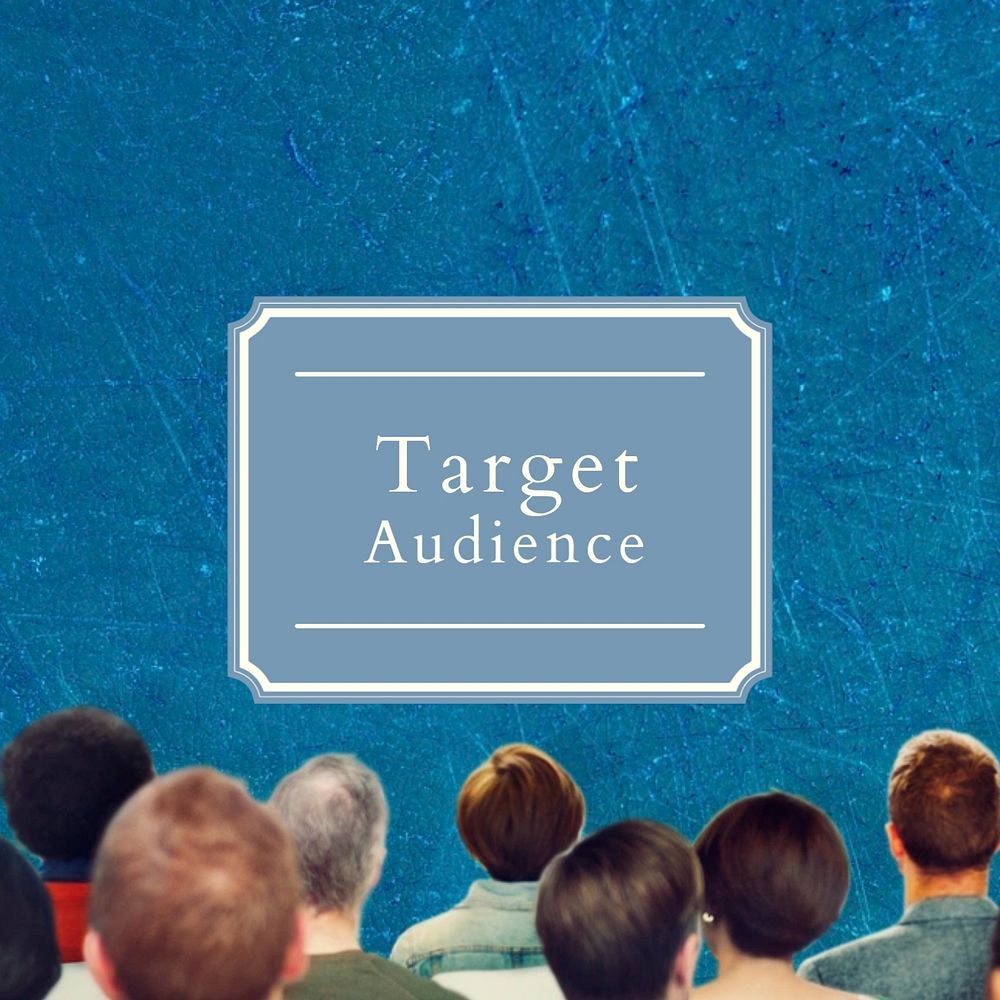 Target audience Instagram post template, editable text