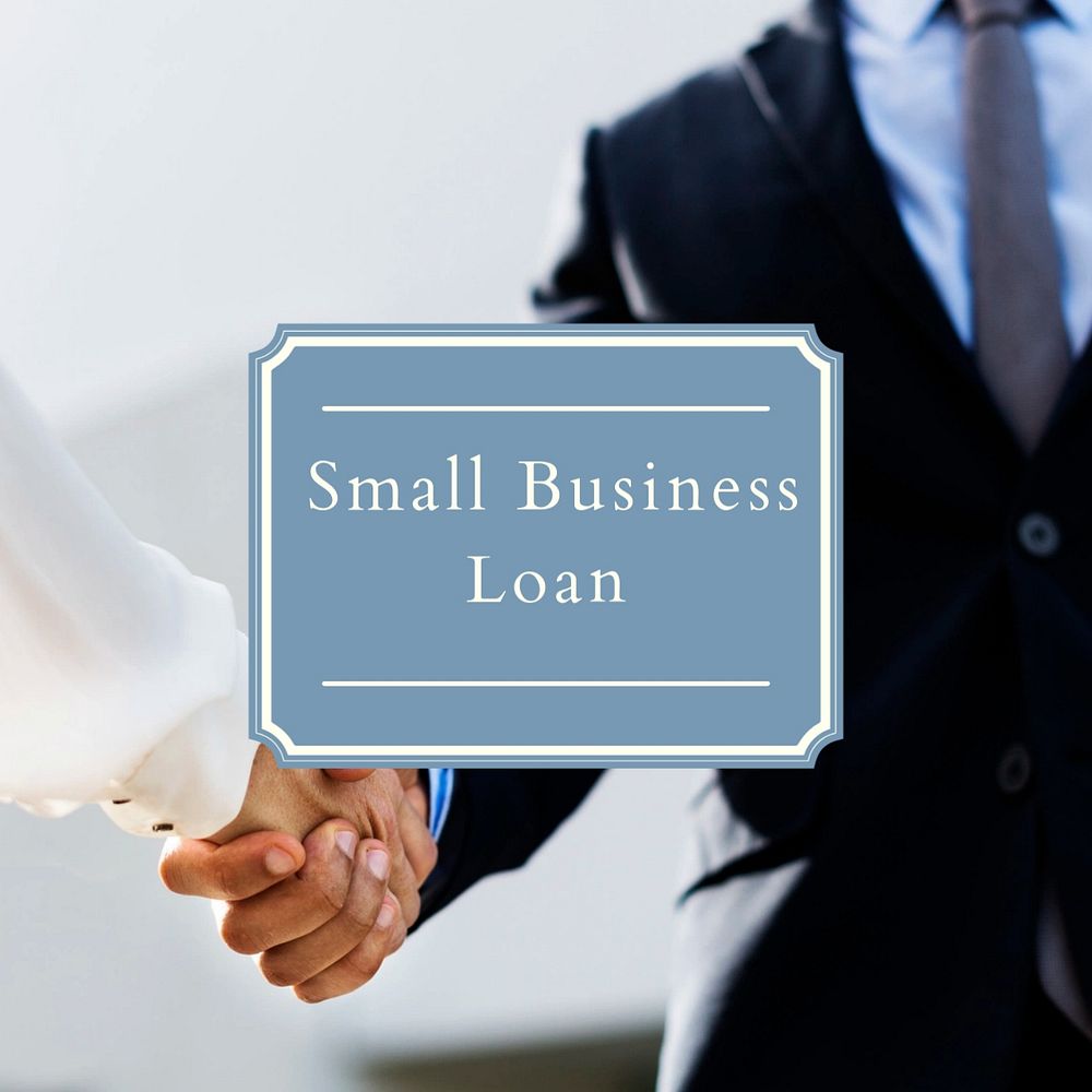 Small business loan Instagram post template, editable text