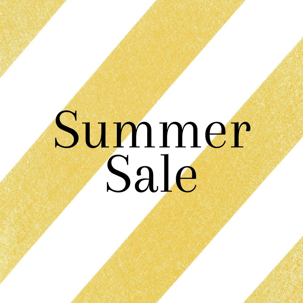 Summer sale Instagram post template, editable text