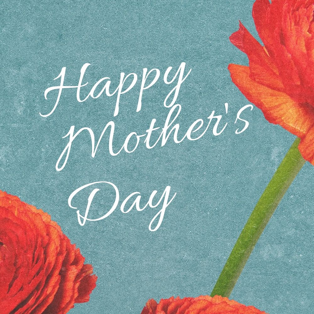 Happy mother's day Instagram post template, editable text