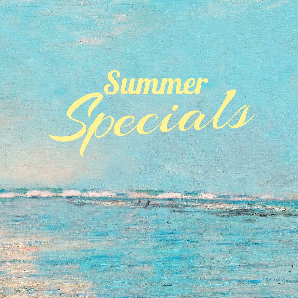 Summer specials Instagram post template, editable text