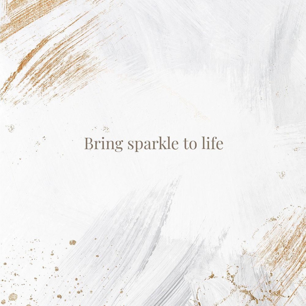 Bring sparkle to life Instagram post template, editable text