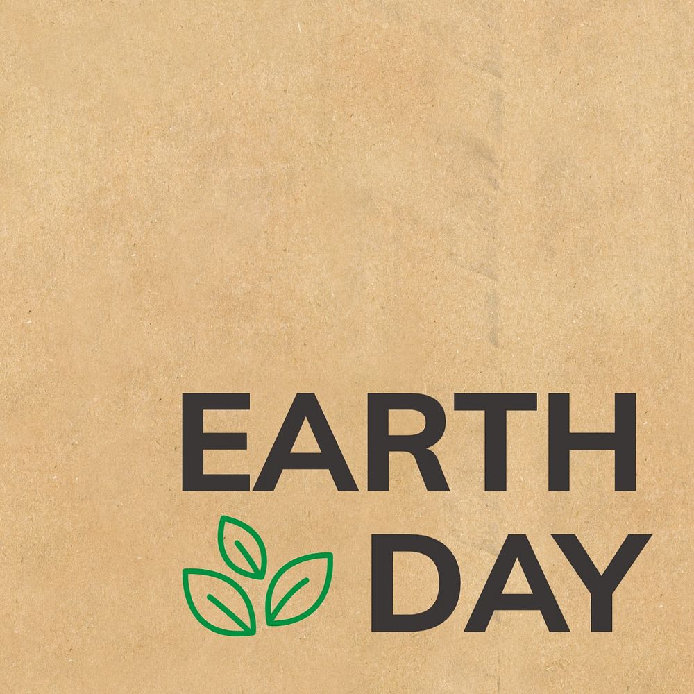 Earth Day, editable template for social media post