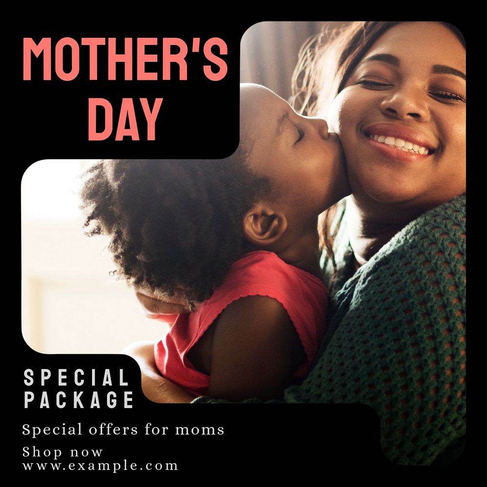 Mother's day special Instagram post template, editable text