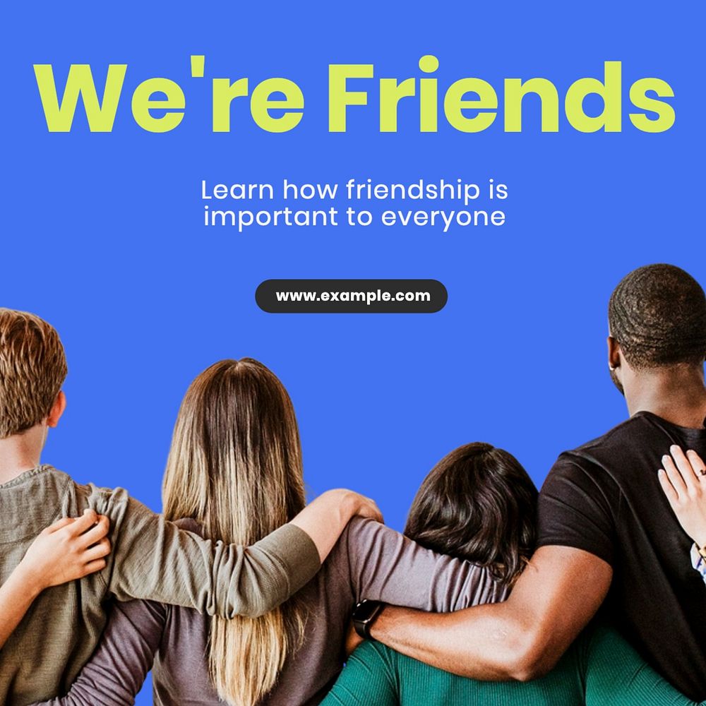 Friends Instagram post template