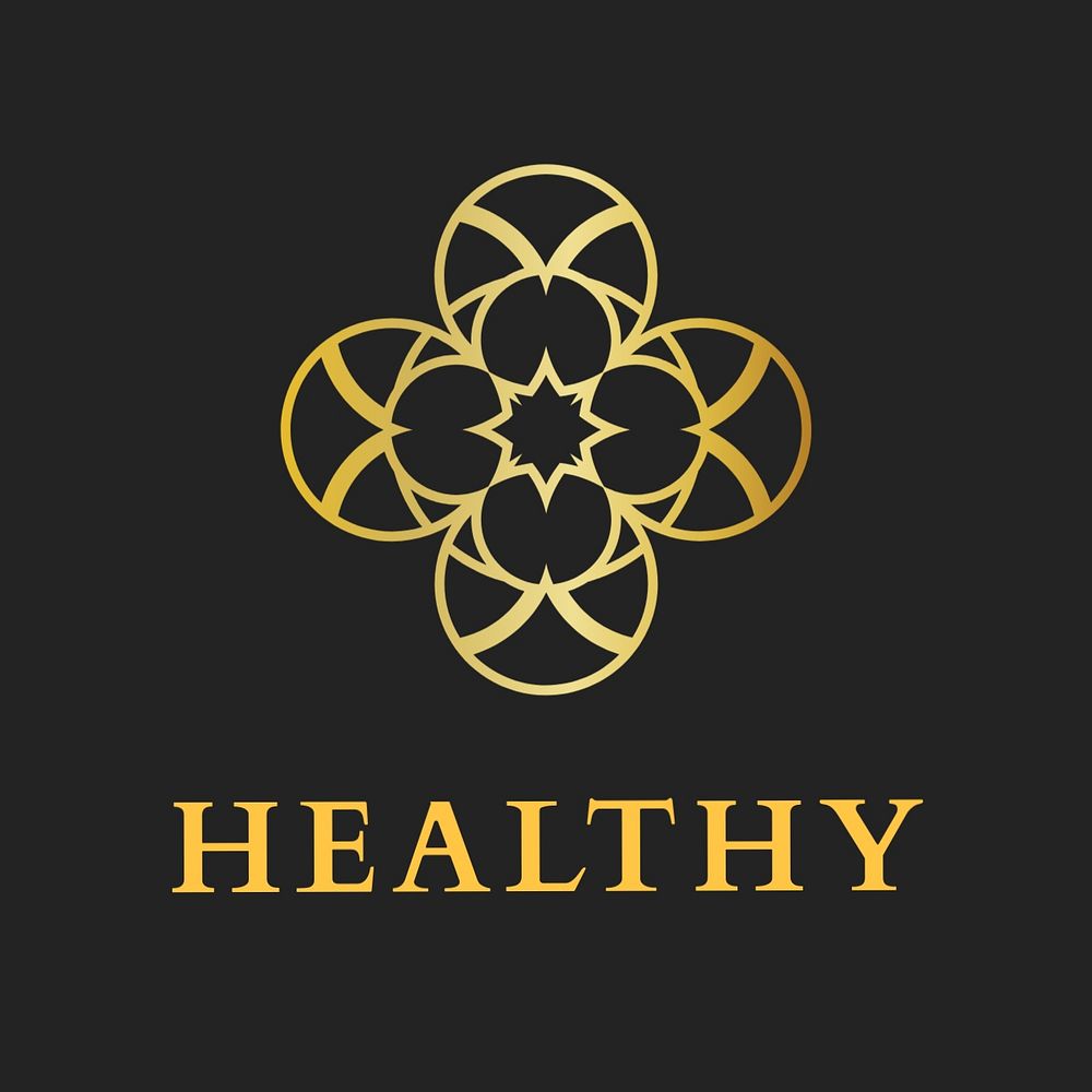 Wellness business logo template, professional editable design