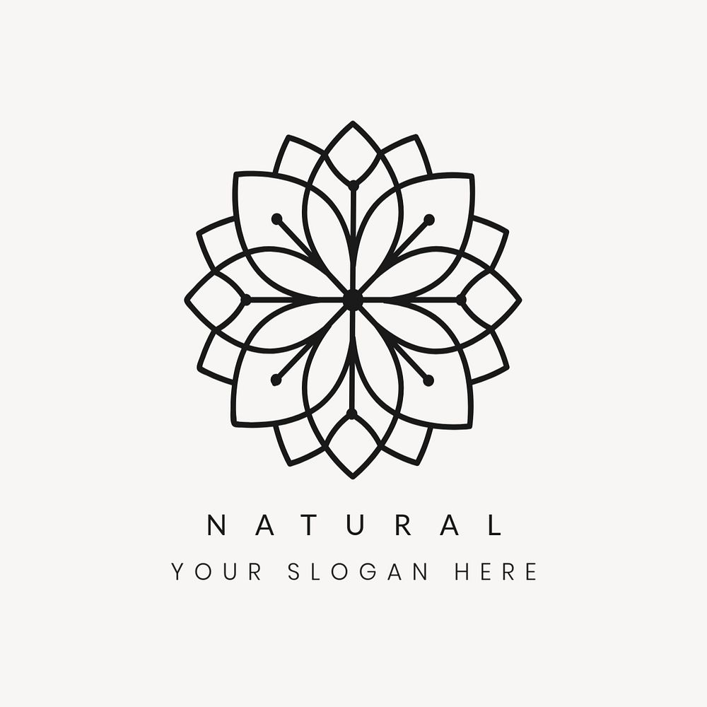 Modern wellness business logo template, beautiful editable design