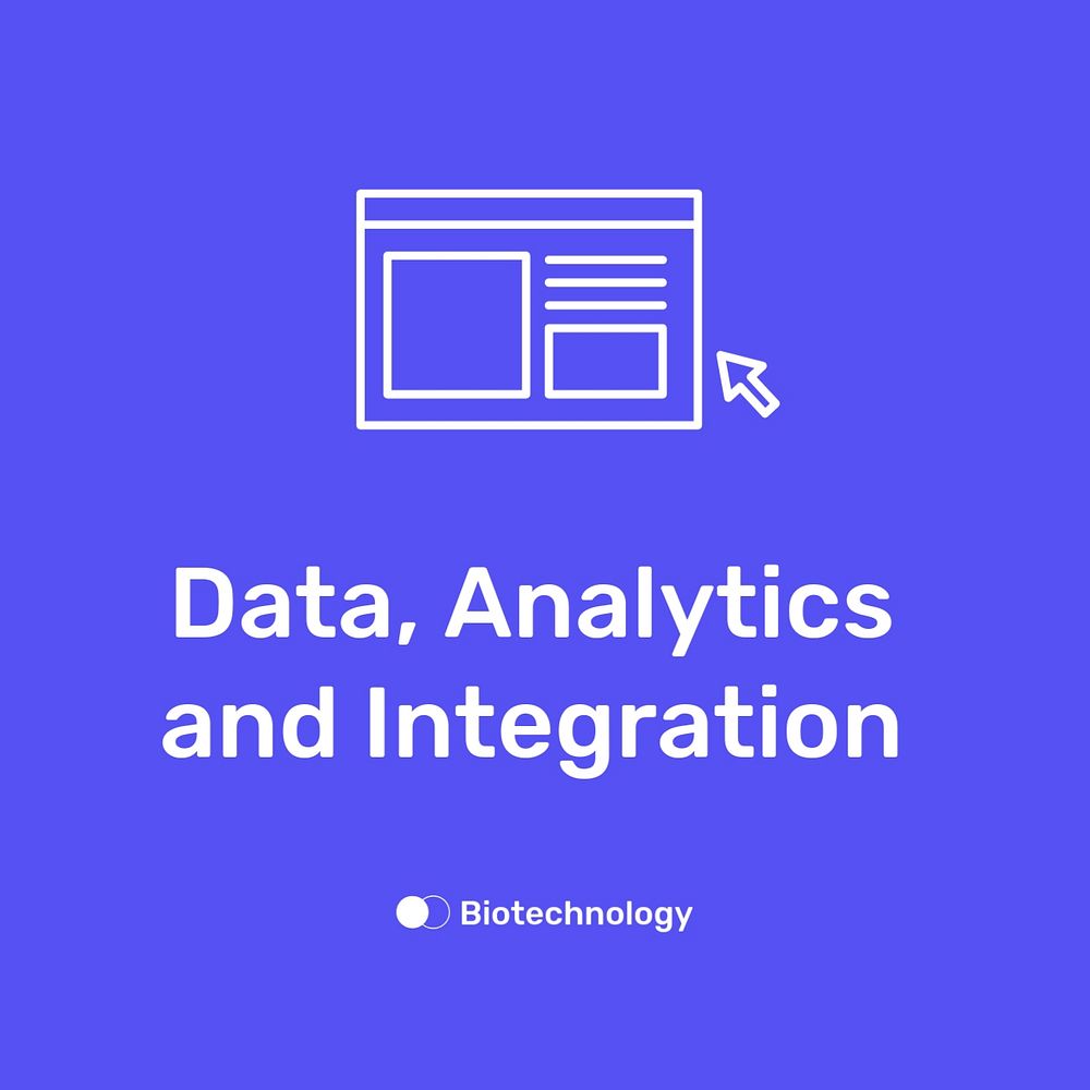 Data analytics Instagram post template, editable text