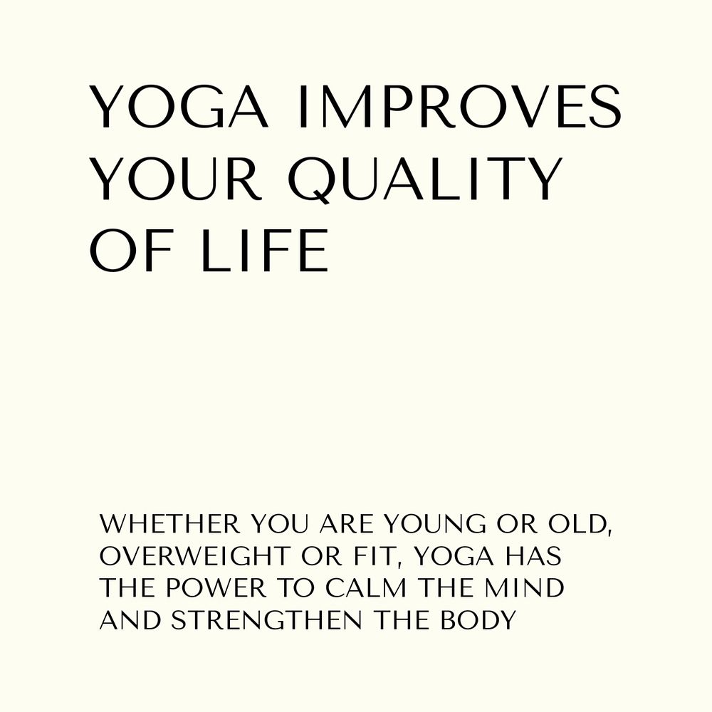 Yoga benefits Instagram post template, editable design