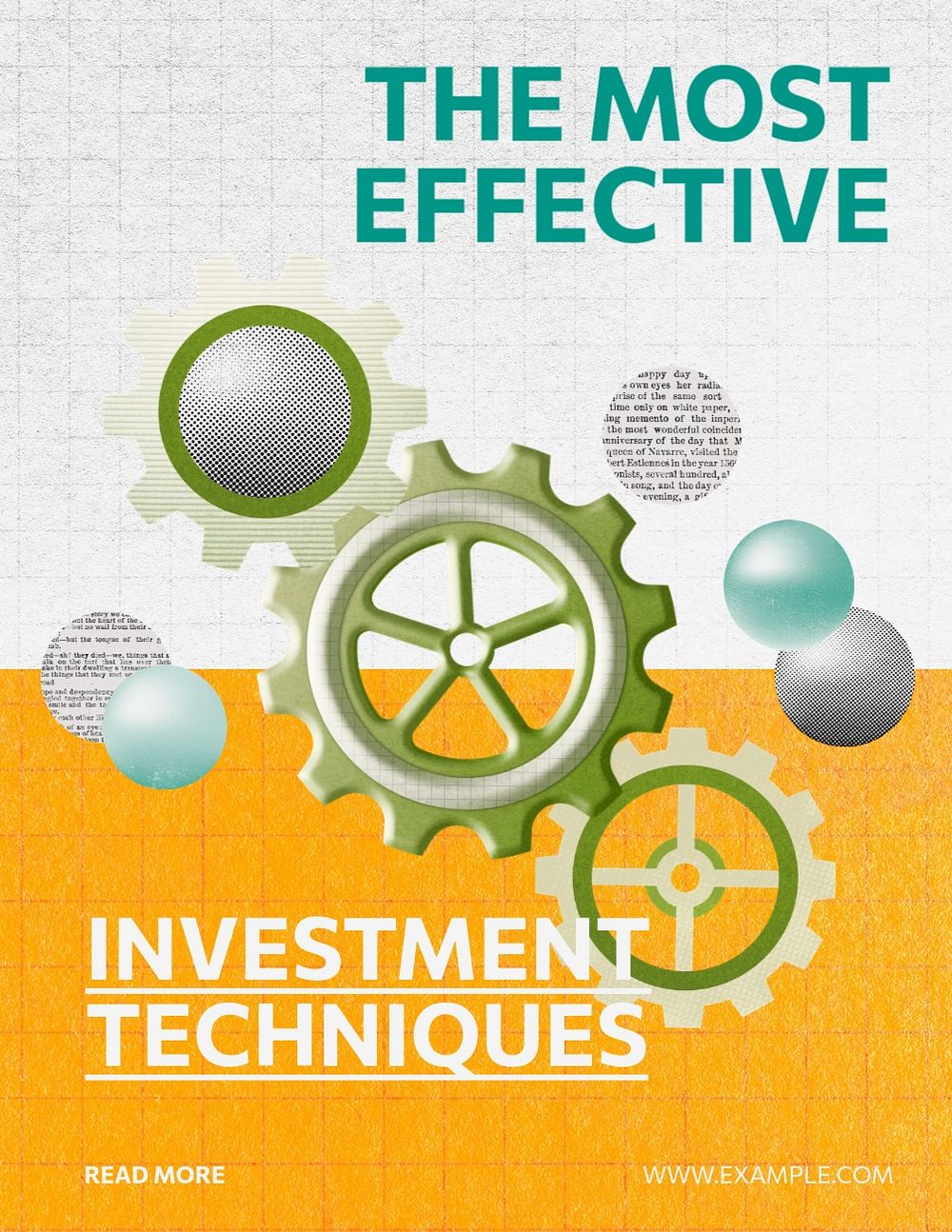 Investment techniques ads, editable flyer and brochure template