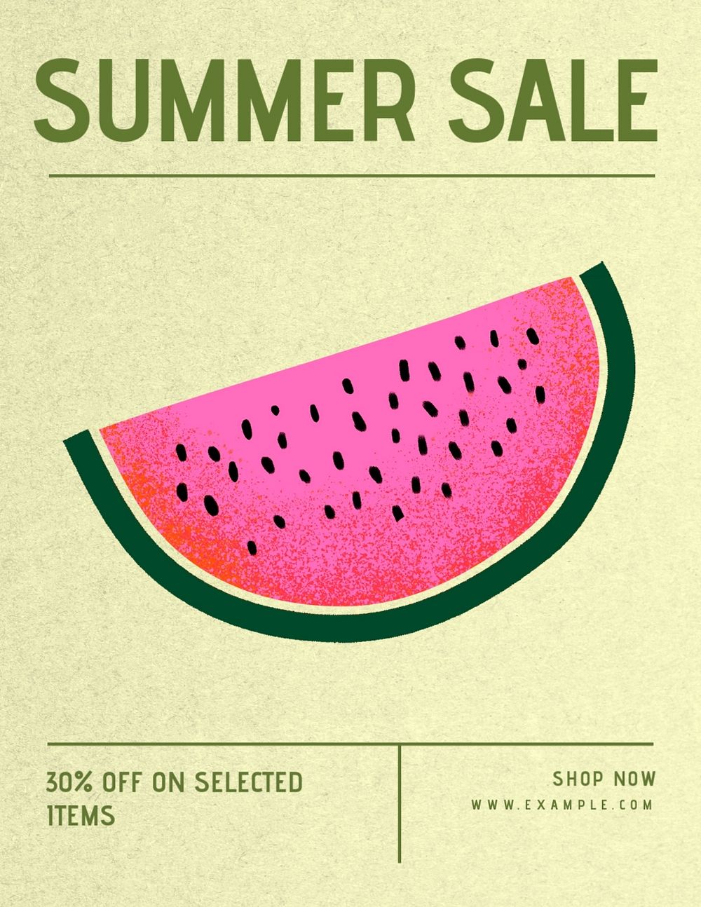 Summer sale fashion flyer template, editable advertisement