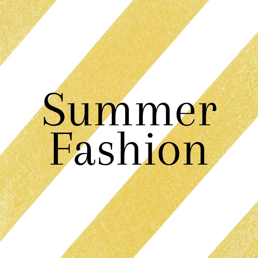 Summer fashion Instagram post template, editable text