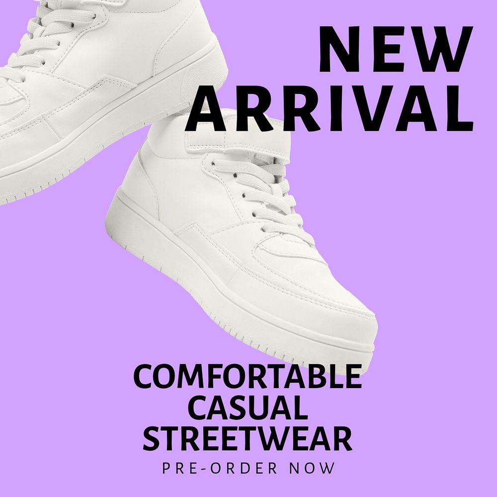 Streetwear new arrival  Instagram post template, editable text