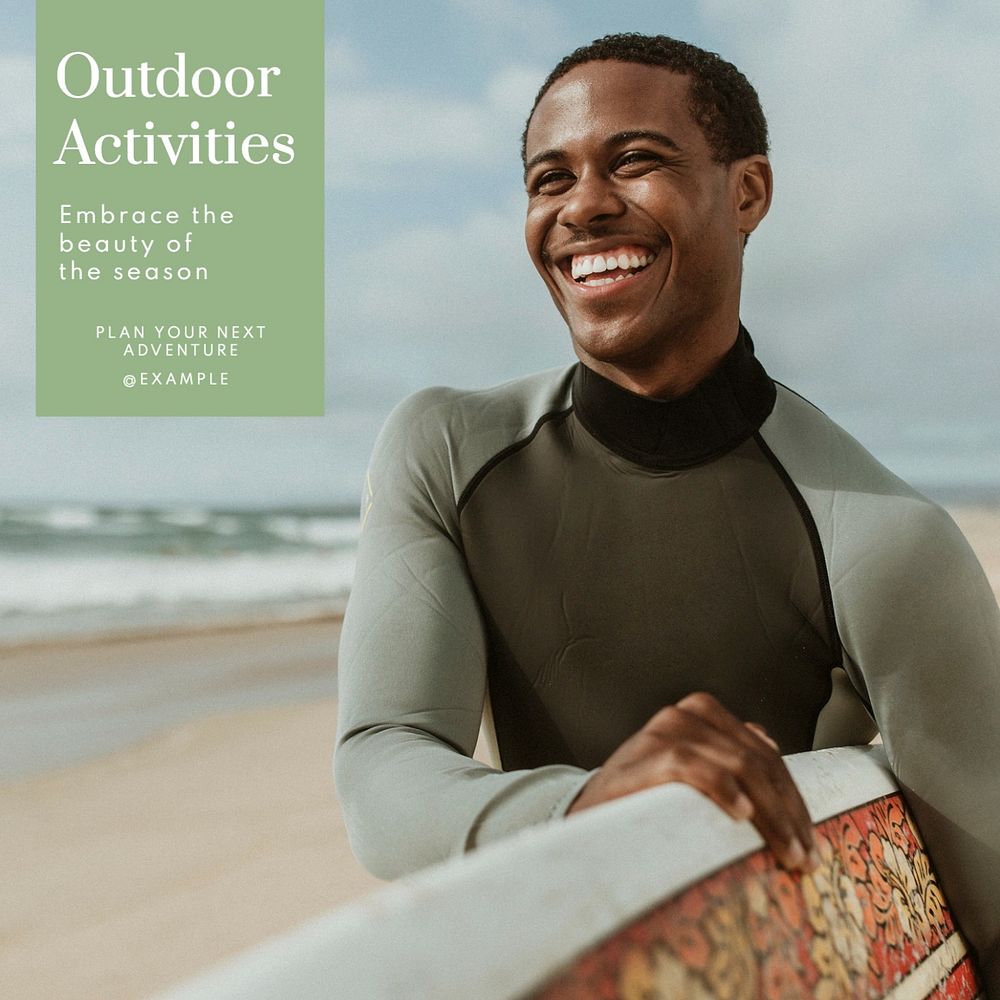 Outdoor activities Instagram post template