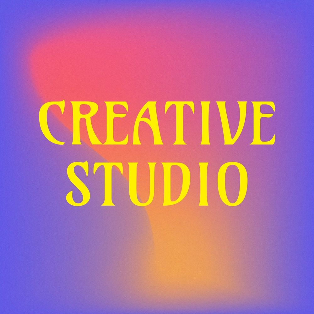 Creative studio Instagram post template, editable text