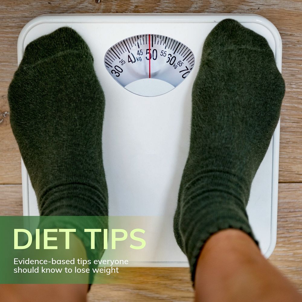 Diet tips Instagram post template, editable text