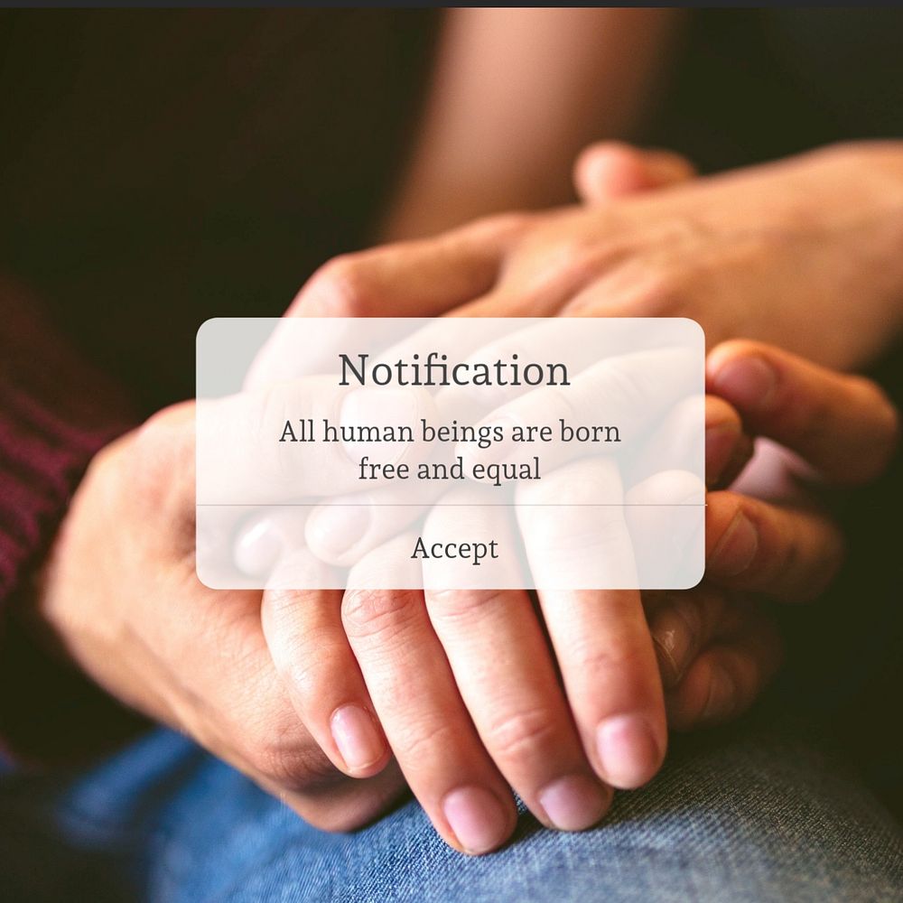 Notification Instagram post template, editable text