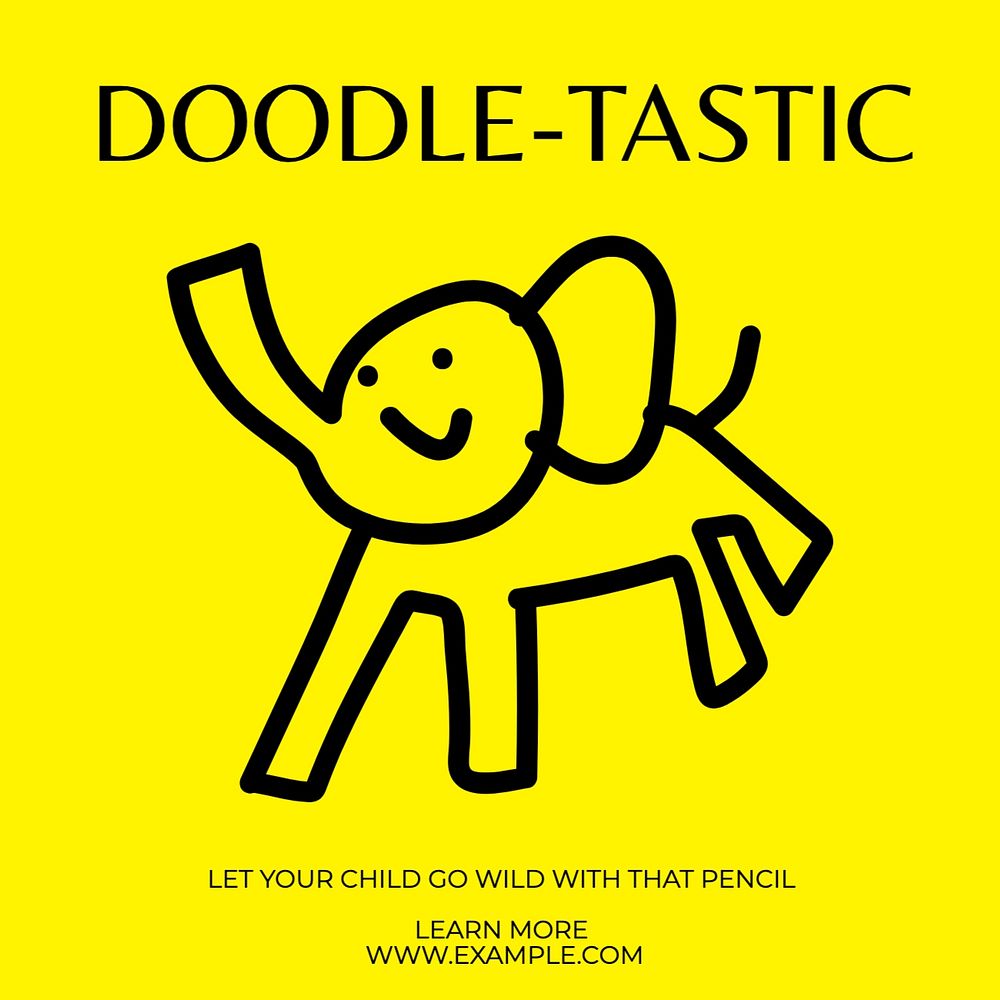 Doodles Instagram post template