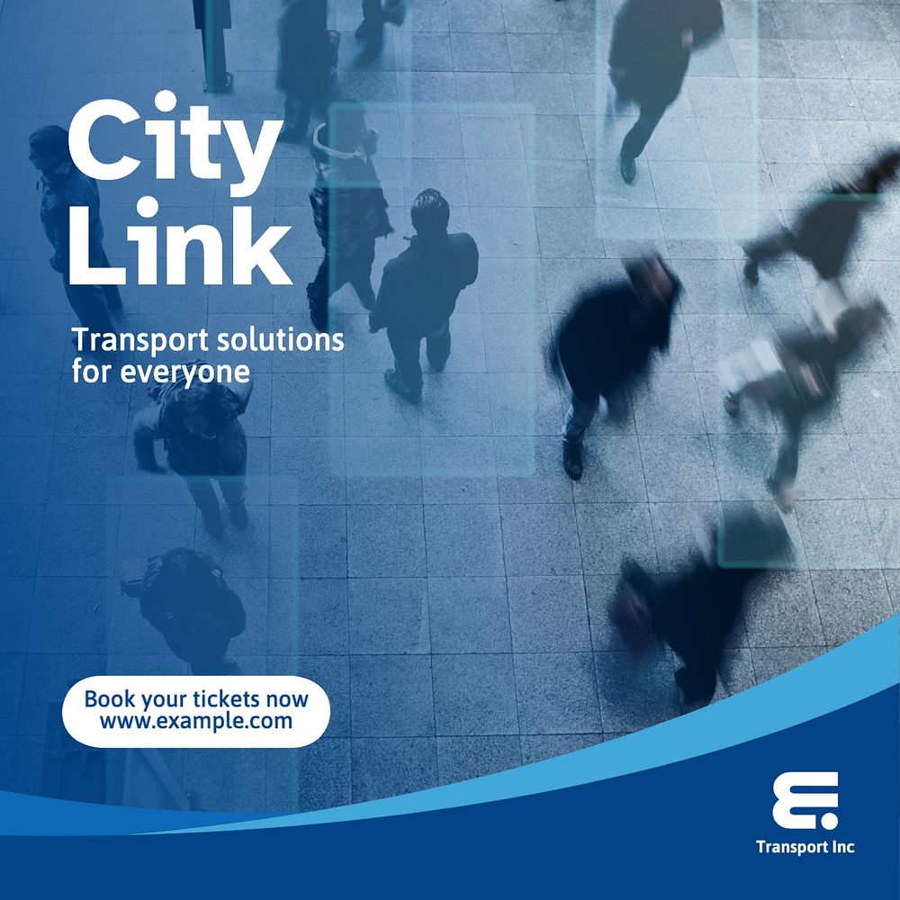 City transport Instagram post template