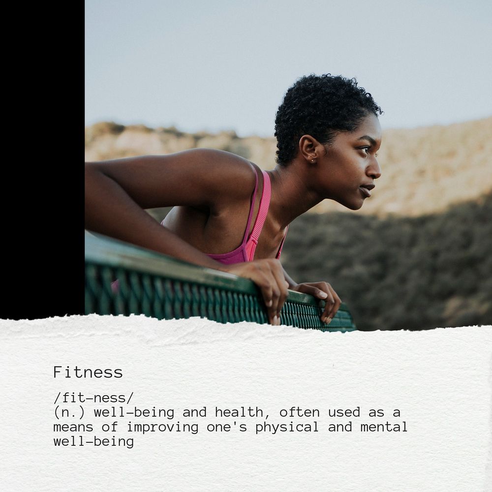 Fitness  Instagram post template, editable text