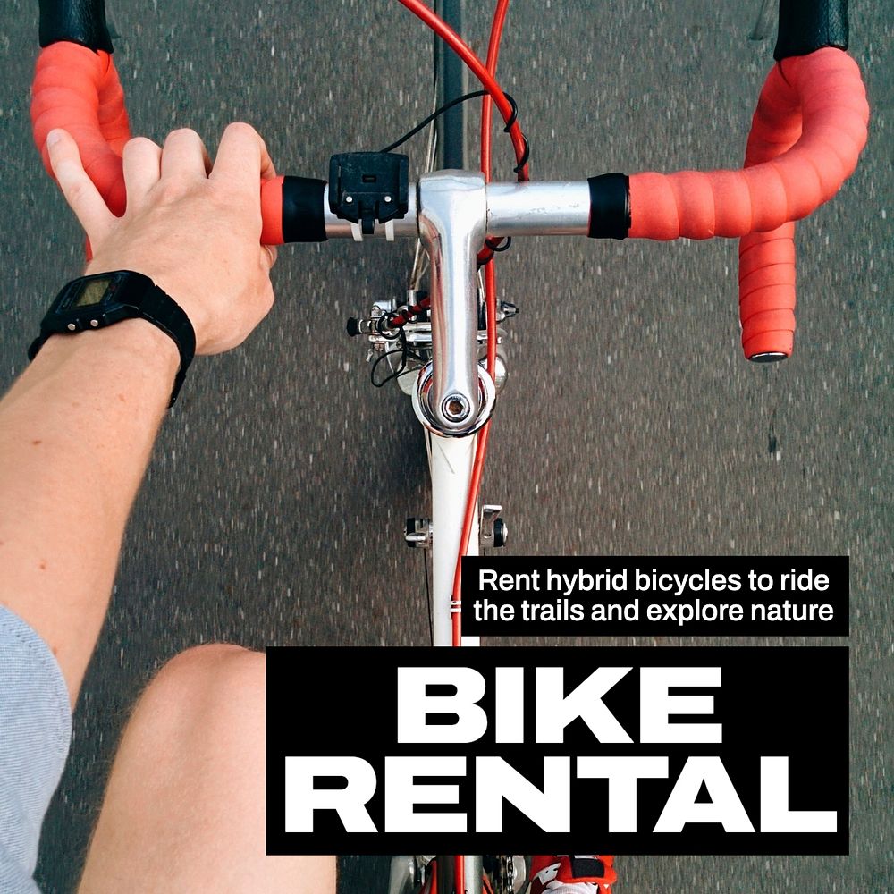 Bike rental Instagram post template