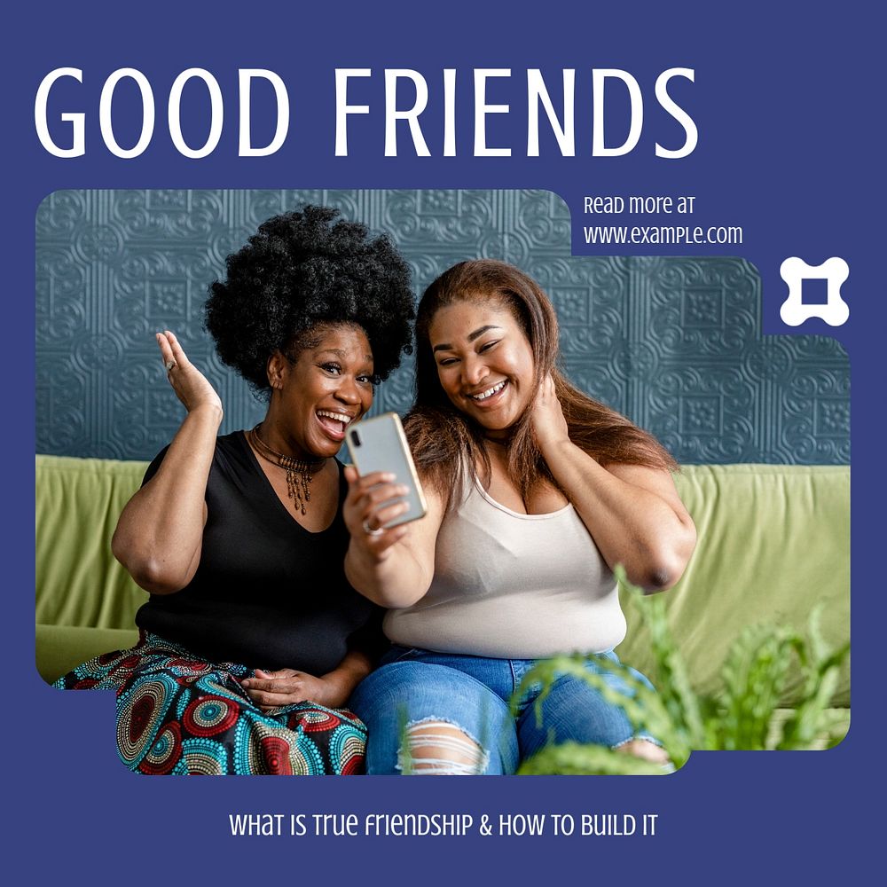 Good Friends Instagram post template, editable text