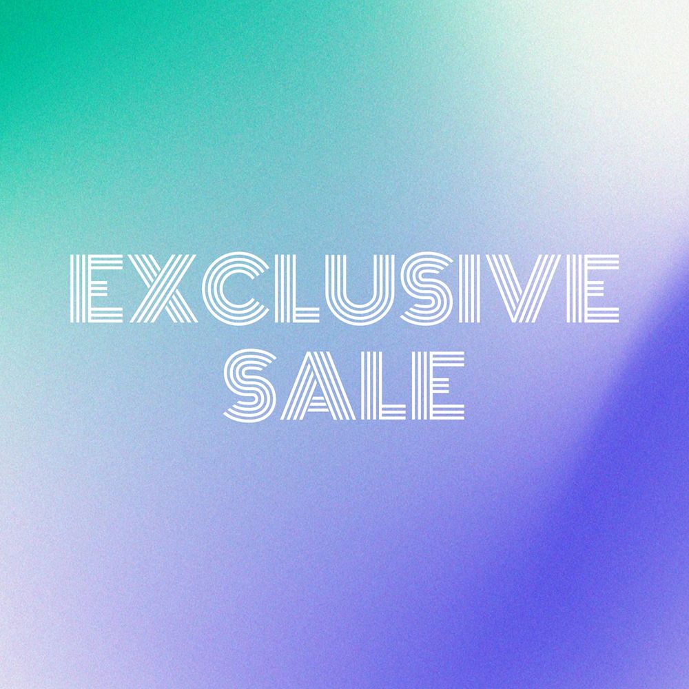 Exclusive sale Instagram post template, editable text