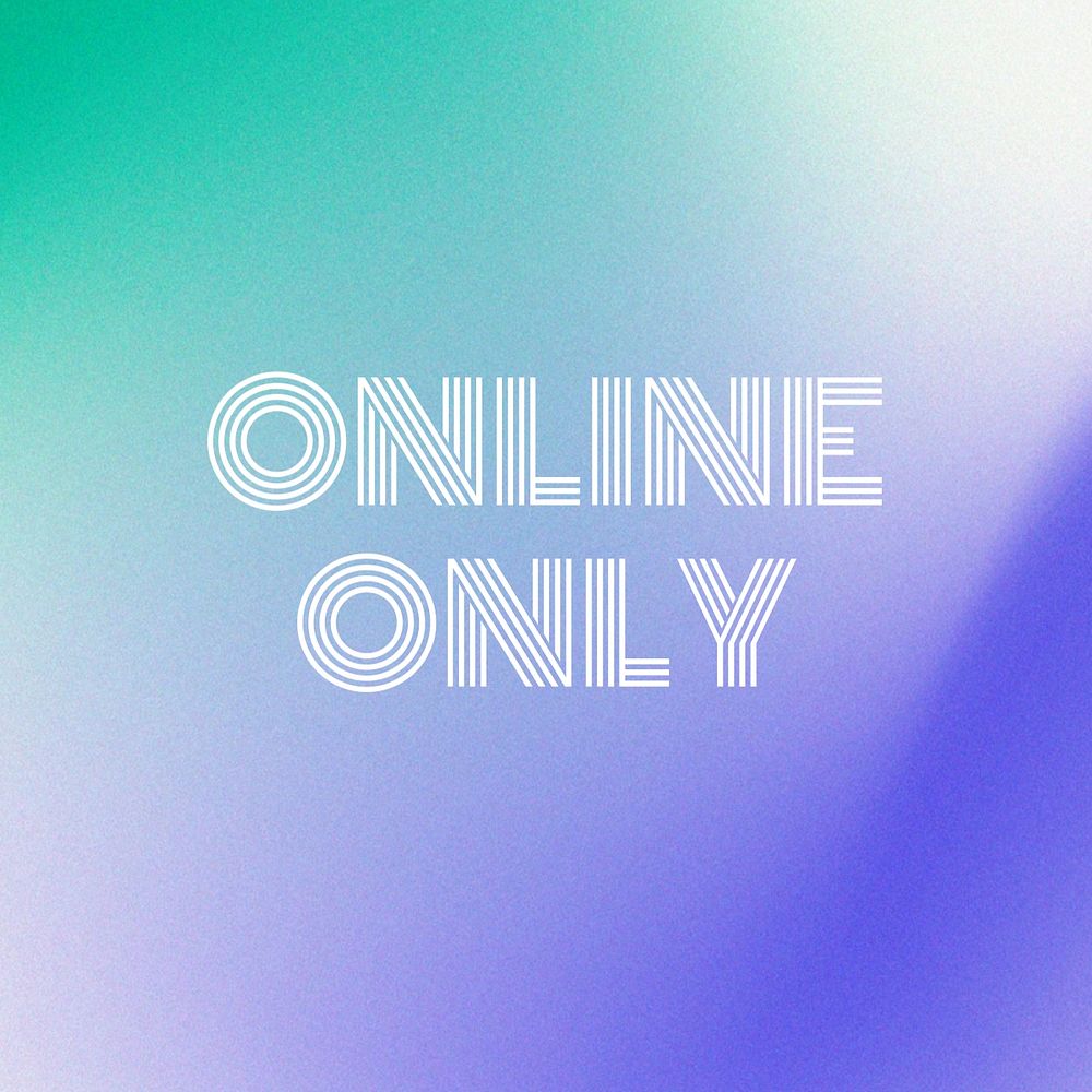 Online only Instagram post template, editable text