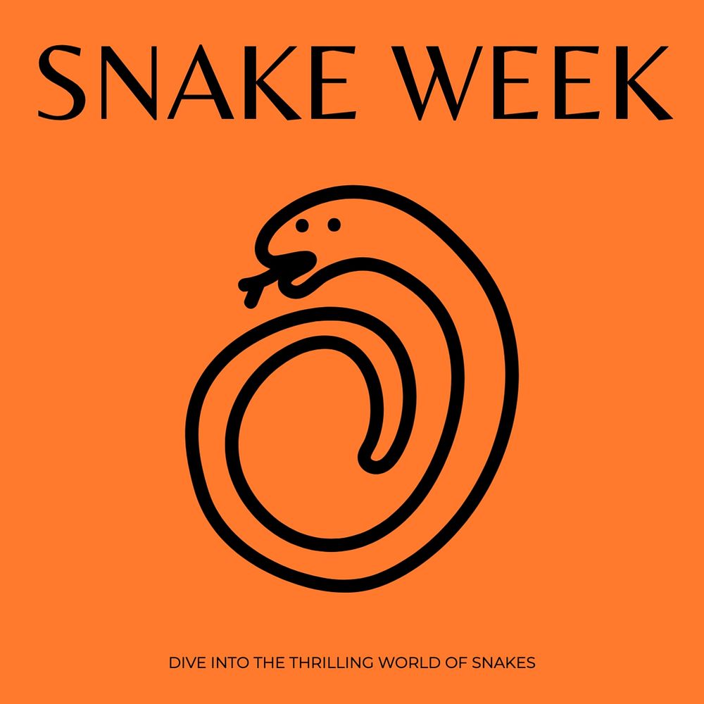 Snake week Instagram post template