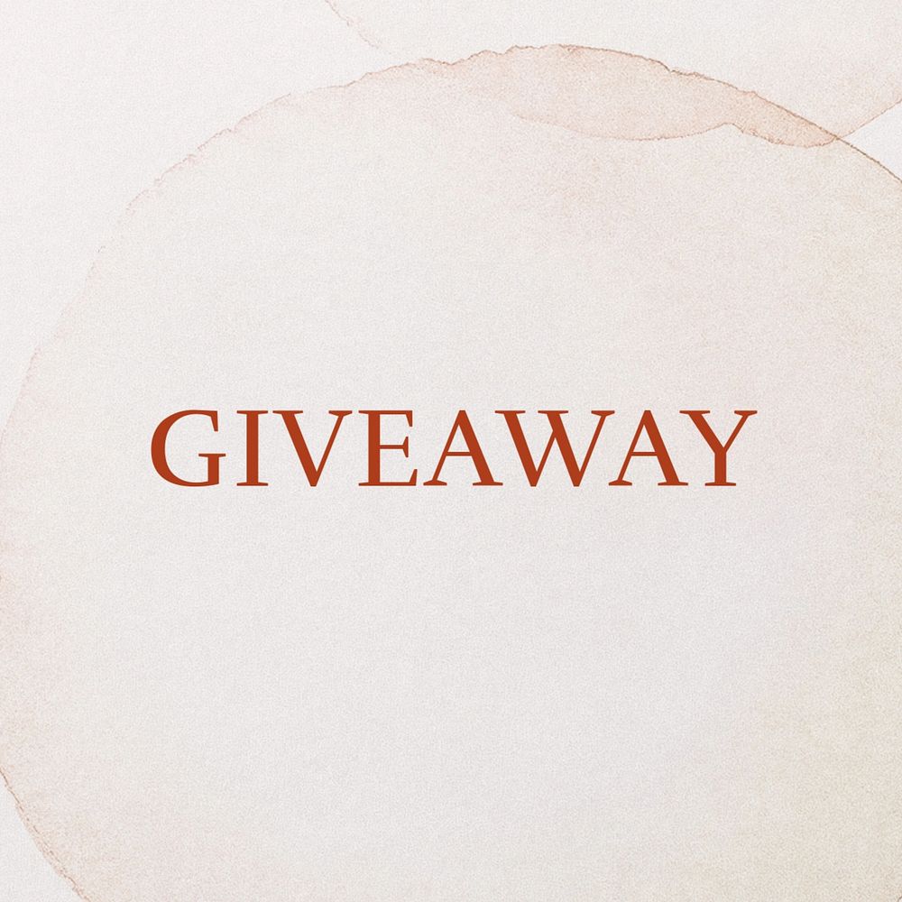 Giveaway Instagram post template, editable text