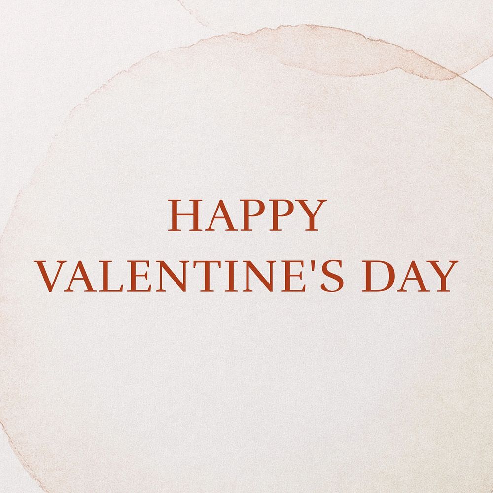 Happy valentine' s day Instagram post template, editable text