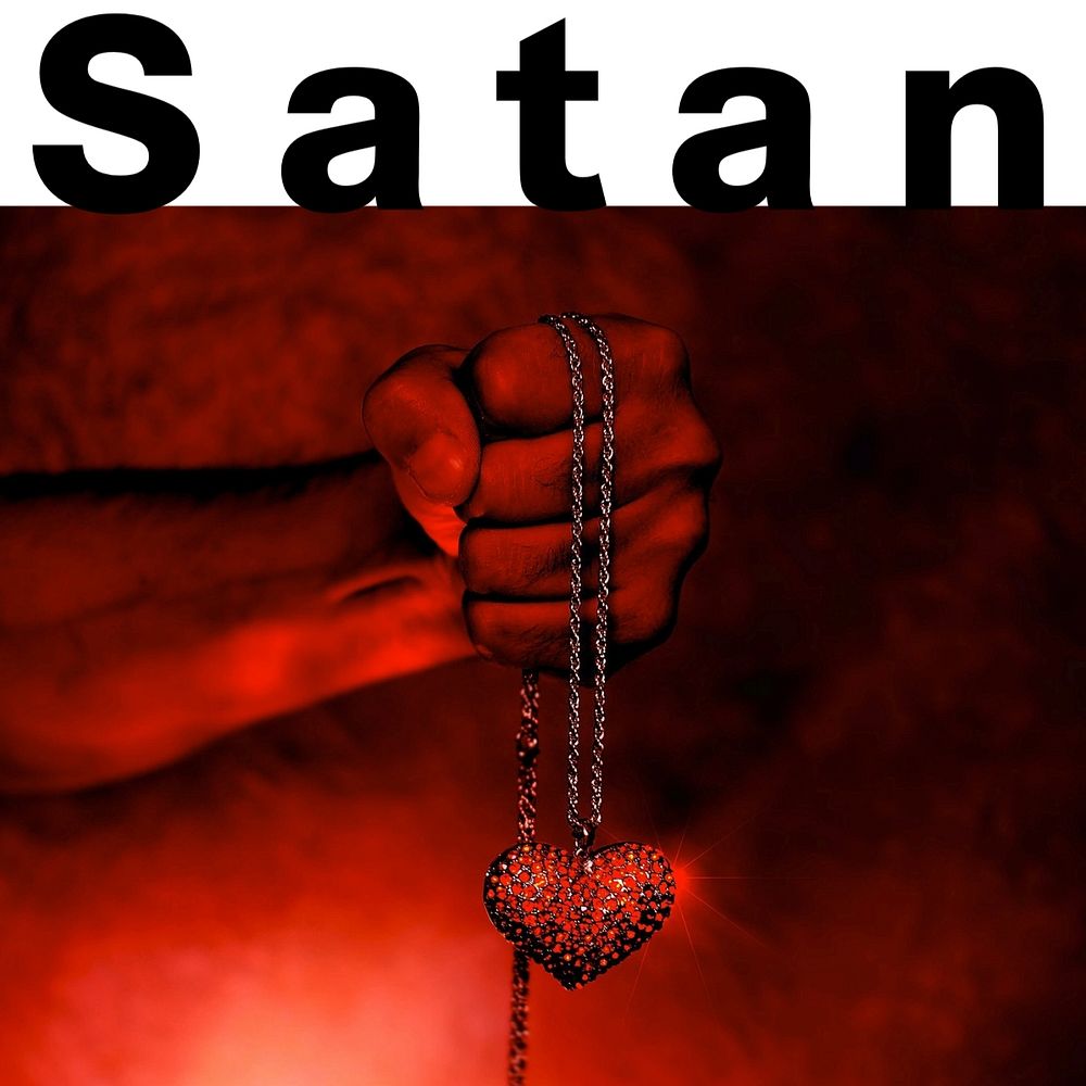 Satan Instagram post template, editable text