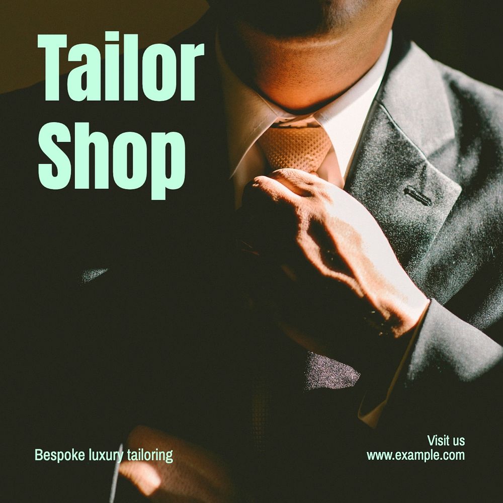 Tailor shop Instagram post template